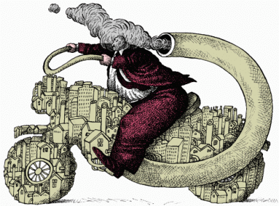 Dec&aacute;logo sobre transporte